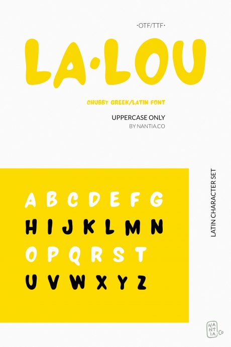LALOU Greek Chubby Font