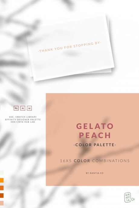 Peach Gelato Color Palette