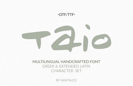Taio Handwritten Greek Font