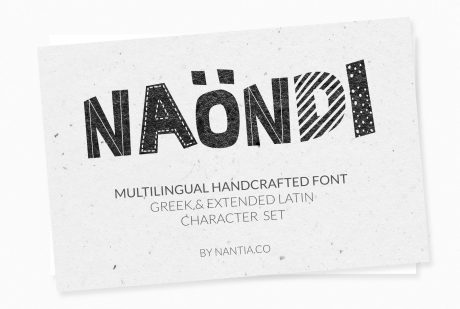 V Naondi Decorative Greek Font