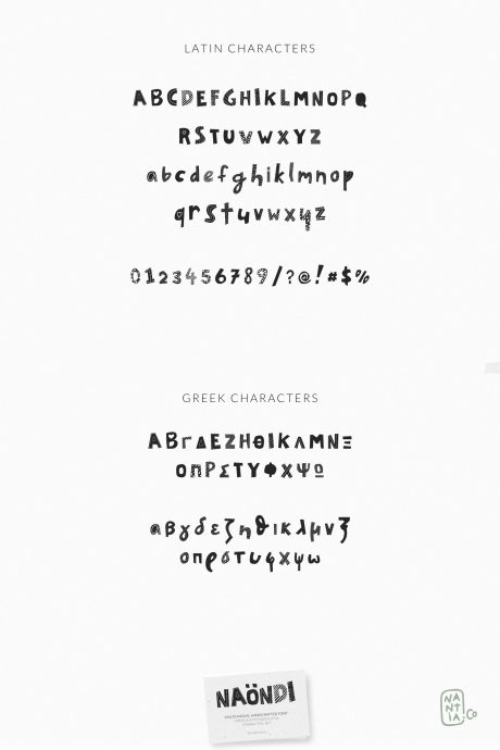 Naondi Decorative Greek Font