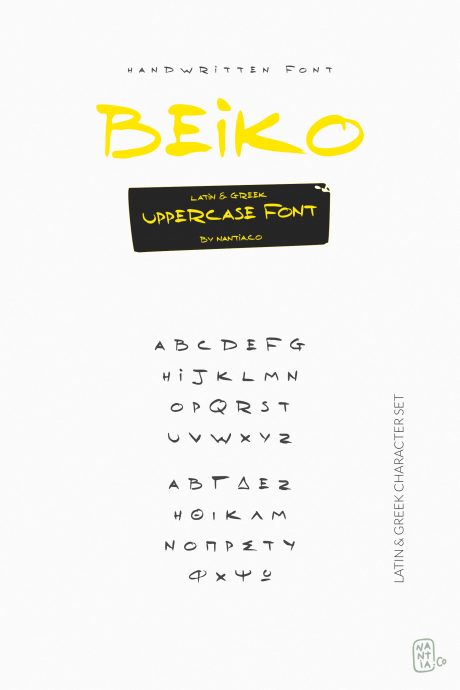 Beiko Uppercase Greek Font