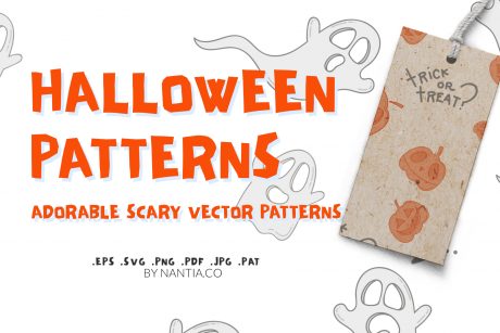Halloween Seamless Vector Patterns Pack