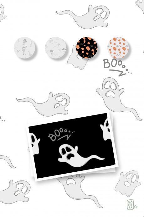 Halloween Seamless Vector Patterns Pack