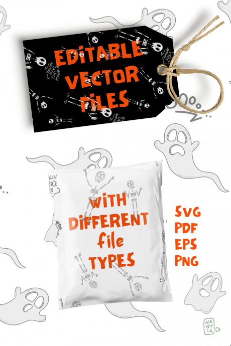 Halloween Seamless Vector Patterns Pack