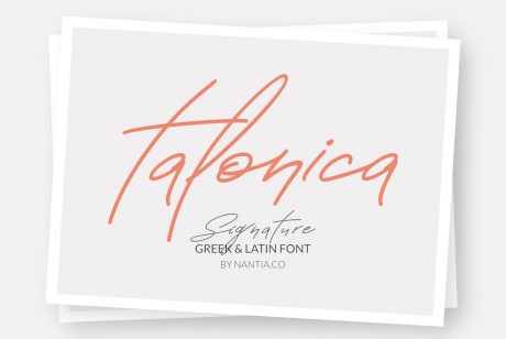 Greek Signature Font Talonica