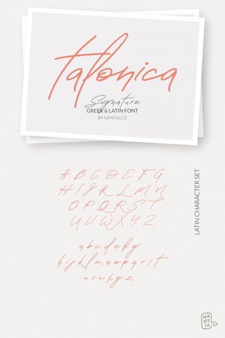 Greek Signature Font Talonica