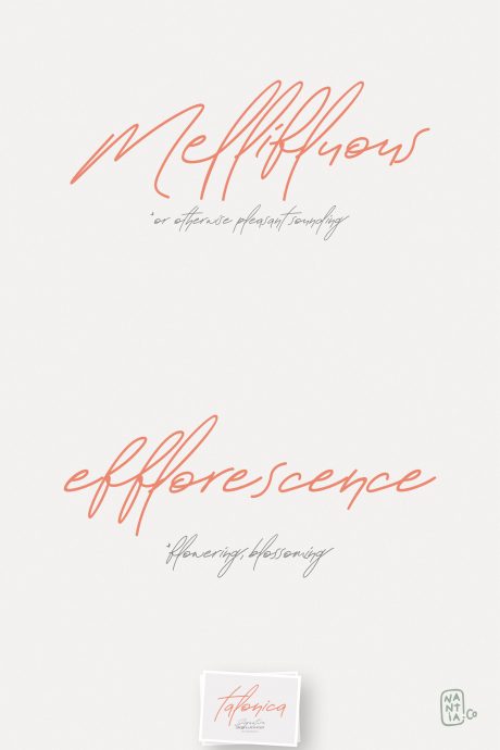 Greek Signature Font Talonica