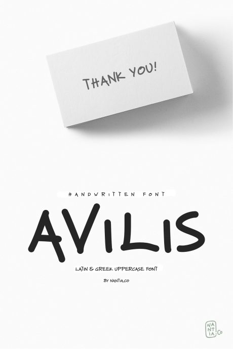 Avilis Uppercase Latin & Greek Font